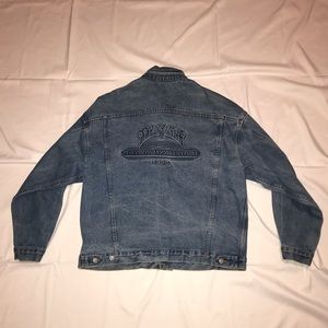 1995 playboy jazz festival denim jacket size Large